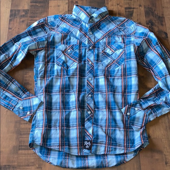 Wrangler Other - Rock47 Rock 47 Wrangler Shirt Cowboy Western